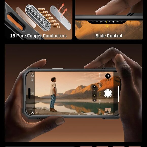 iPhone 17 Pro Max Case Kickstand Unicorn Beetle Camera Cover Magsafe-Coral-Sold - Picture 10 of 12